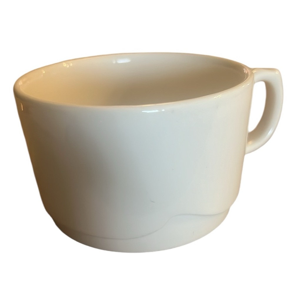 Syracuse Barista large China white cup mug soup coffee tea